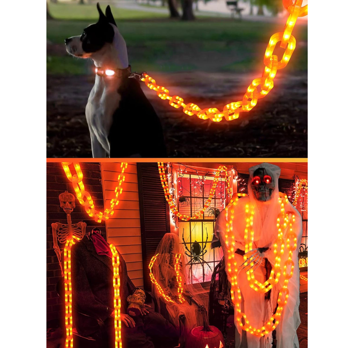 🎉Halloween Decorations ✨Orange Battery String Lights