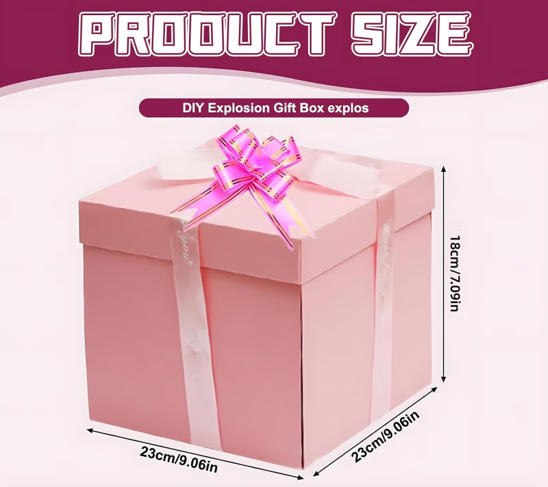 ๐
๐ธ 2025 Creative Christmas Gift Box๐5-Story Surprise Explosion Gift Box with Ribbon