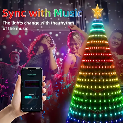 🔥Hot Sale 🎄Smart Christmas Tree Lights ✨With Remote and APP Control