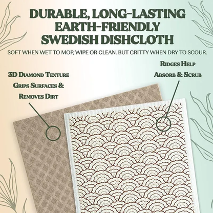 🔥Hot Sale 💥Swedish Dishcloths for Kitchen & Cleaning | 5 Pack