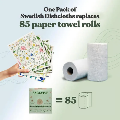 🔥Hot Sale 💥Swedish Dishcloths for Kitchen & Cleaning | 5 Pack