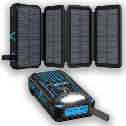 💝Gifts For Men 🔥Foldable Solar Large Capacity Charger Mobile Power Bank
