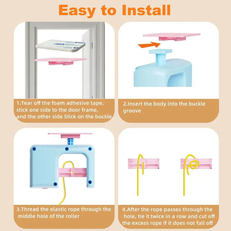 🐱Pet Stress Relief 🐱Rechargeable Interactive Hanging Door Cat Toy