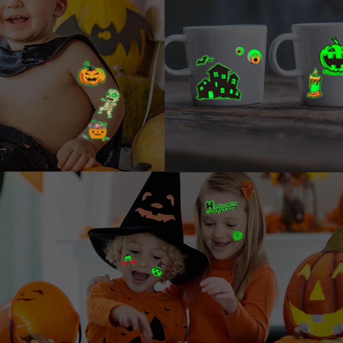 ✨2025 Holiday Gifts ✨Children's Luminous Tattoo Stickers Set