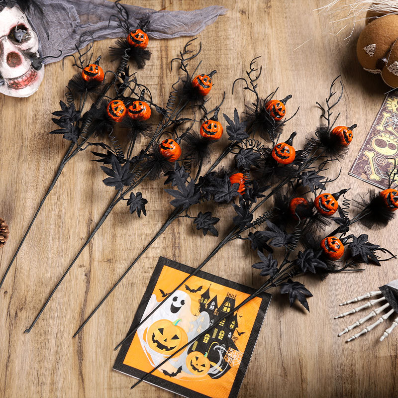 🔥Discount Sales 🎃Halloween Artificial Black Flowers Picks