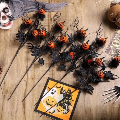 🔥Discount Sales 🎃Halloween Artificial Black Flowers Picks