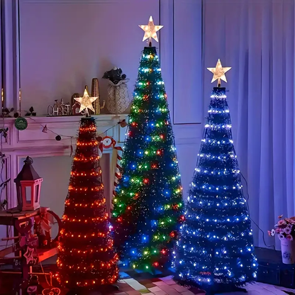 🔥Hot Sale 🎄Smart Christmas Tree Lights ✨With Remote and APP Control