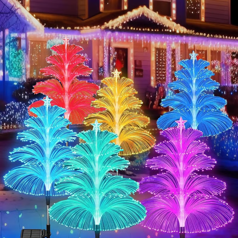 🎅Early Christmas Sale 🎄Seven Colors Gradient Solar Christmas Tree Light