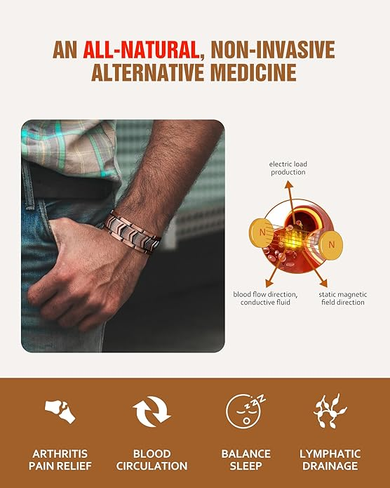 🎁Gifts for Men 💫Men's Copper Magnetic Bracelet