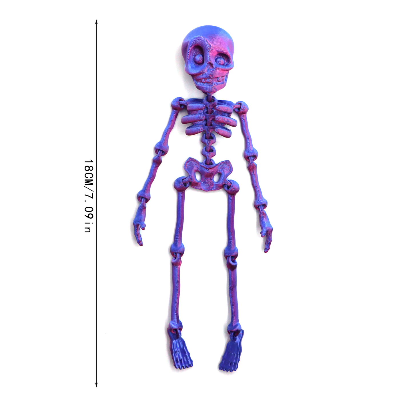 🔥Holiday Hot Sale 💀Deformable 3D Printed Skeleton Figurine