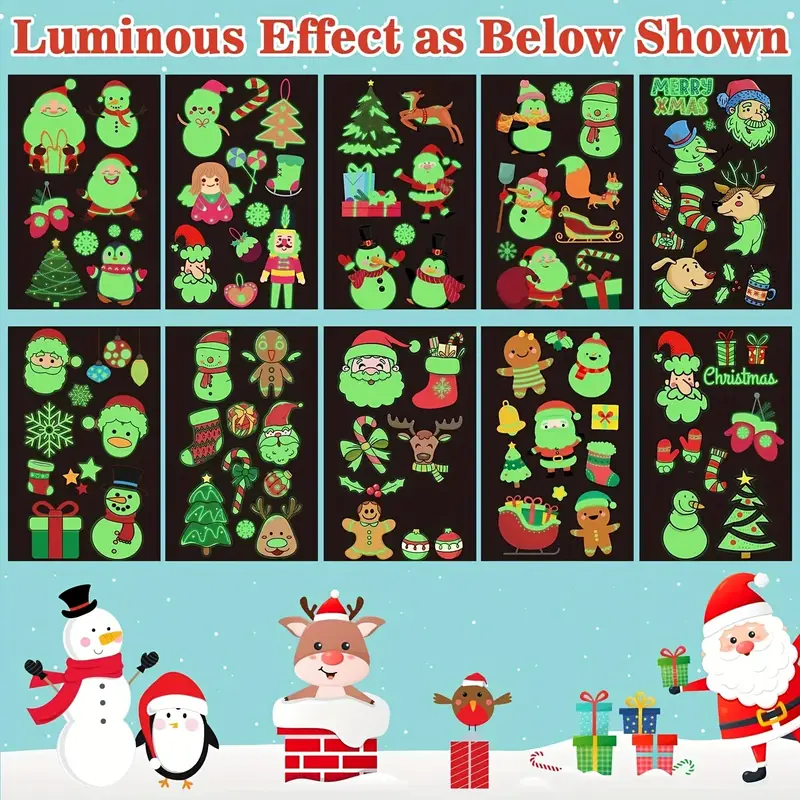 ✨2025 Holiday Gifts ✨Children's Luminous Tattoo Stickers Set