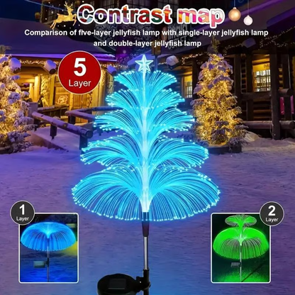🎅Early Christmas Sale 🎄Seven Colors Gradient Solar Christmas Tree Light