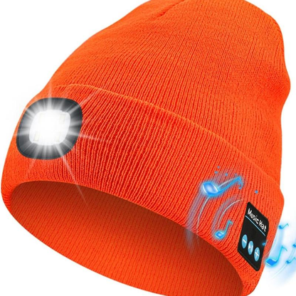 🎁Perfect Gift 🔥Bluetooth Beanie with LED Headlight and Removable Speaker
