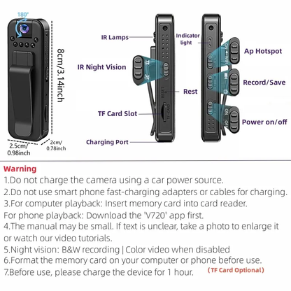 💥Hot Sale 💥Up to 40% Off 📷Portable Body Camera