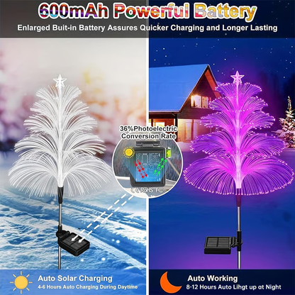 🎅Early Christmas Sale 🎄Seven Colors Gradient Solar Christmas Tree Light