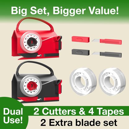 🔥2025 New Products ✨Wrapping Paper Cutter & Tape Dispenser Dual Use