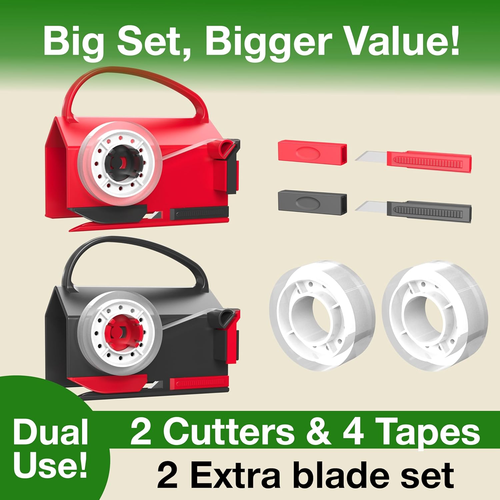 🔥2025 New Products ✨Wrapping Paper Cutter & Tape Dispenser Dual Use