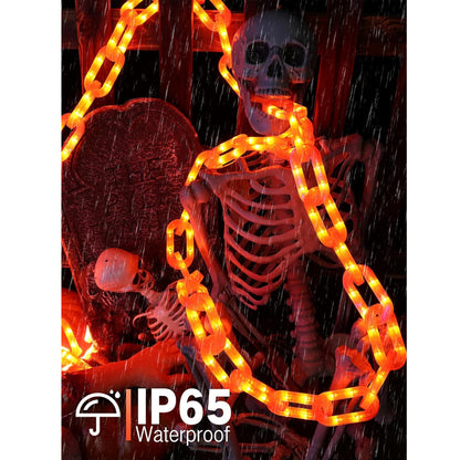🎉Halloween Decorations ✨Orange Battery String Lights
