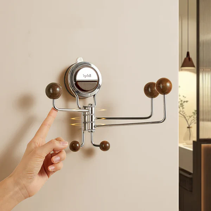 No-Drill Rotating Suction Hooks – Strong Hold, Easy Wall Installation