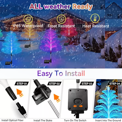🎅Early Christmas Sale 🎄Seven Colors Gradient Solar Christmas Tree Light