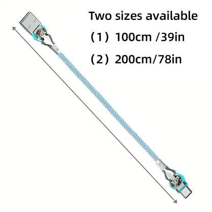 🔥Hot Sale 🔥Double elbow 180° rotating 3 in 1 charging cable