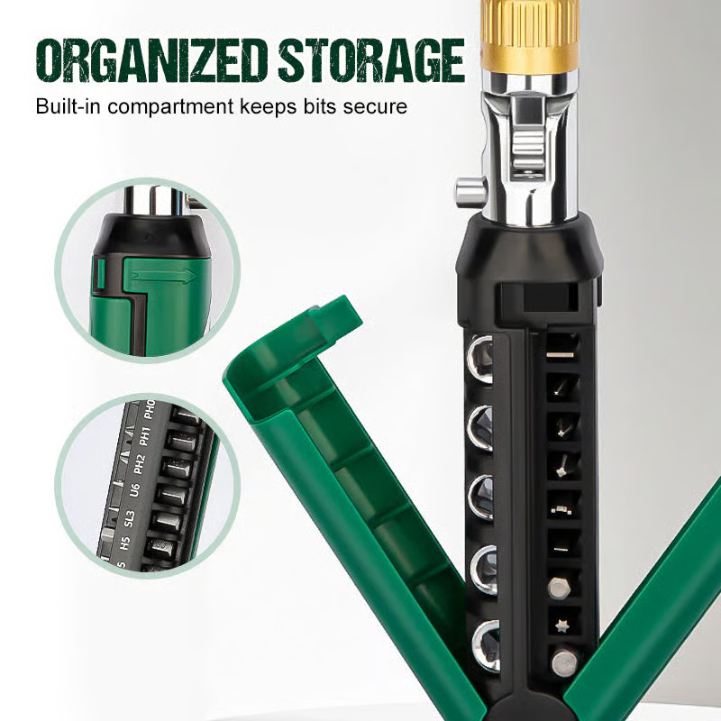 🎅💖Christmas Gift For Dad 💁‍♂️14-in-1 Adjustable Ratchet Screwdriver