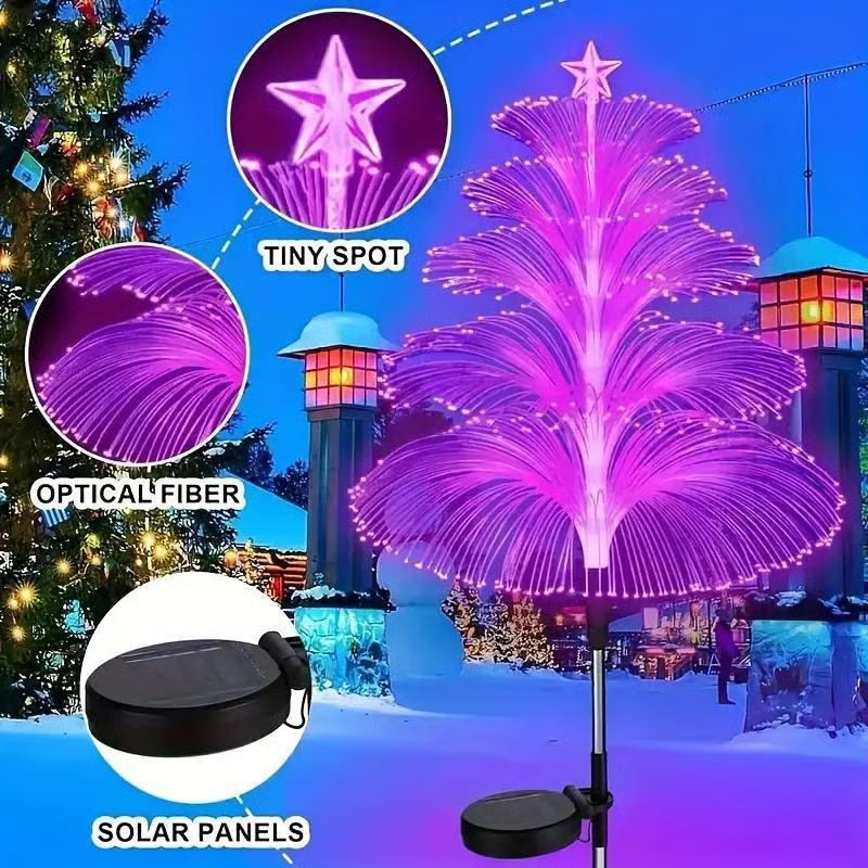 🎅Early Christmas Sale 🎄Seven Colors Gradient Solar Christmas Tree Light