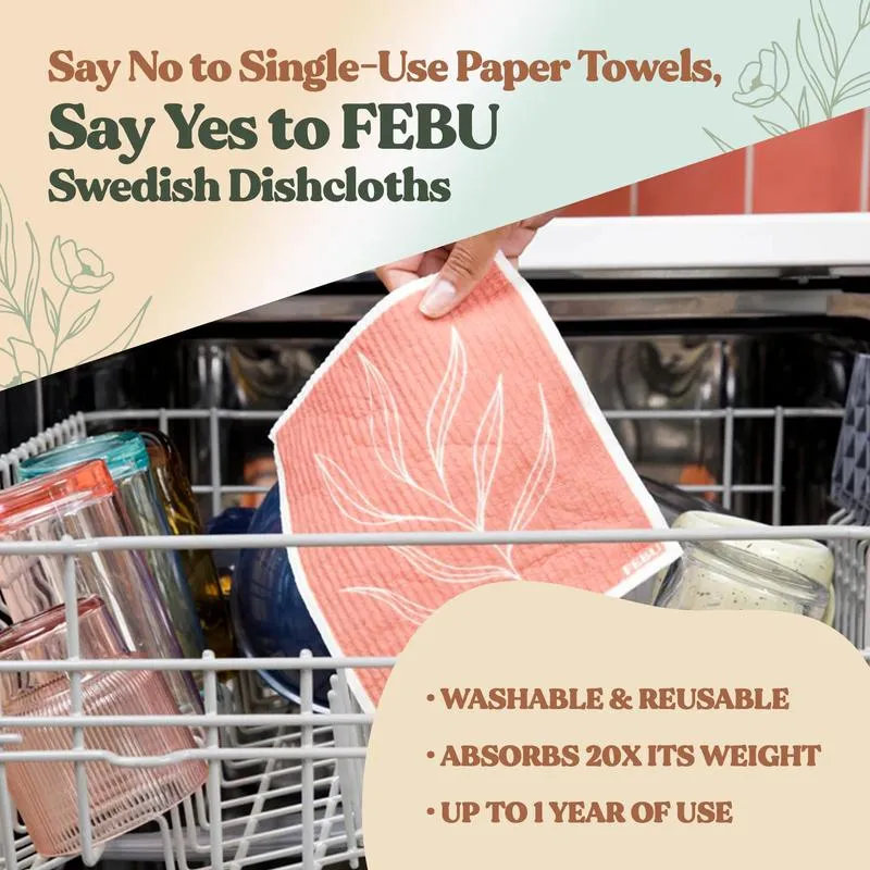 🔥Hot Sale 💥Swedish Dishcloths for Kitchen & Cleaning | 5 Pack