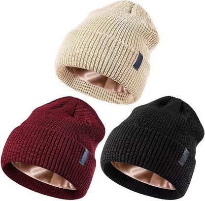 🔥Best Seller 🔥Satin Lined Beanie for Women Men