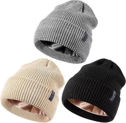🔥Best Seller 🔥Satin Lined Beanie for Women Men