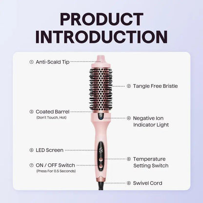 🎁Gifts For Women 💁‍♀️Ionic Thermal Brush with LED Display
