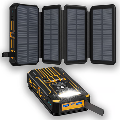 💝Gifts For Men 🔥Foldable Solar Large Capacity Charger Mobile Power Bank