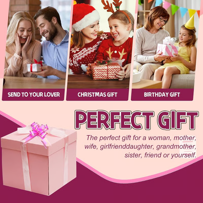 🎅💸 2025 Creative Christmas Gift Box🎁5-Story Surprise Explosion Gift Box with Ribbon