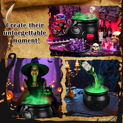 🎃Cauldron Halloween Decor 🎀with Magic Floating Potion Bottles