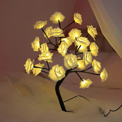 💖Gift for Halloween and Christmas 🌹LED Rose Artificial Tree Light