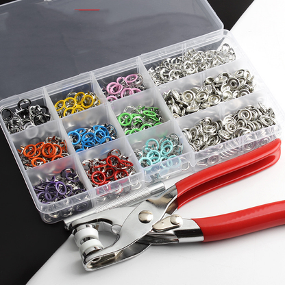 🥰201pcs Snap Fastener Kit ✨with Pliers & 50 Buttons