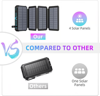 💝Gifts For Men 🔥Foldable Solar Large Capacity Charger Mobile Power Bank