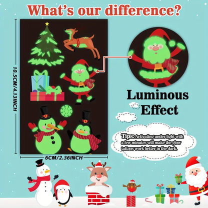 ✨2025 Holiday Gifts ✨Children's Luminous Tattoo Stickers Set
